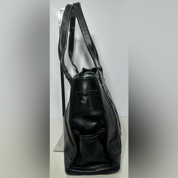 Michael Kors Vintage Black Aviator Tote in leather with silver hardware - Picture 4 of 10